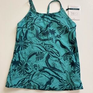 Athleta Girl Surf Dream Tankini Top Size 16 XXL New Green